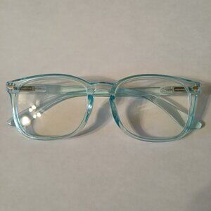 Women's Light Blue Clear Full Rim Casual Eyeglasses Frames 51-19-139 mm